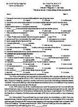 Đề kiểm tra học kỳ I môn Tiếng Anh Lớp 11 (Hệ 7 năm) - Năm học 2016-2017 - Trường THPT Xuyên Mộc